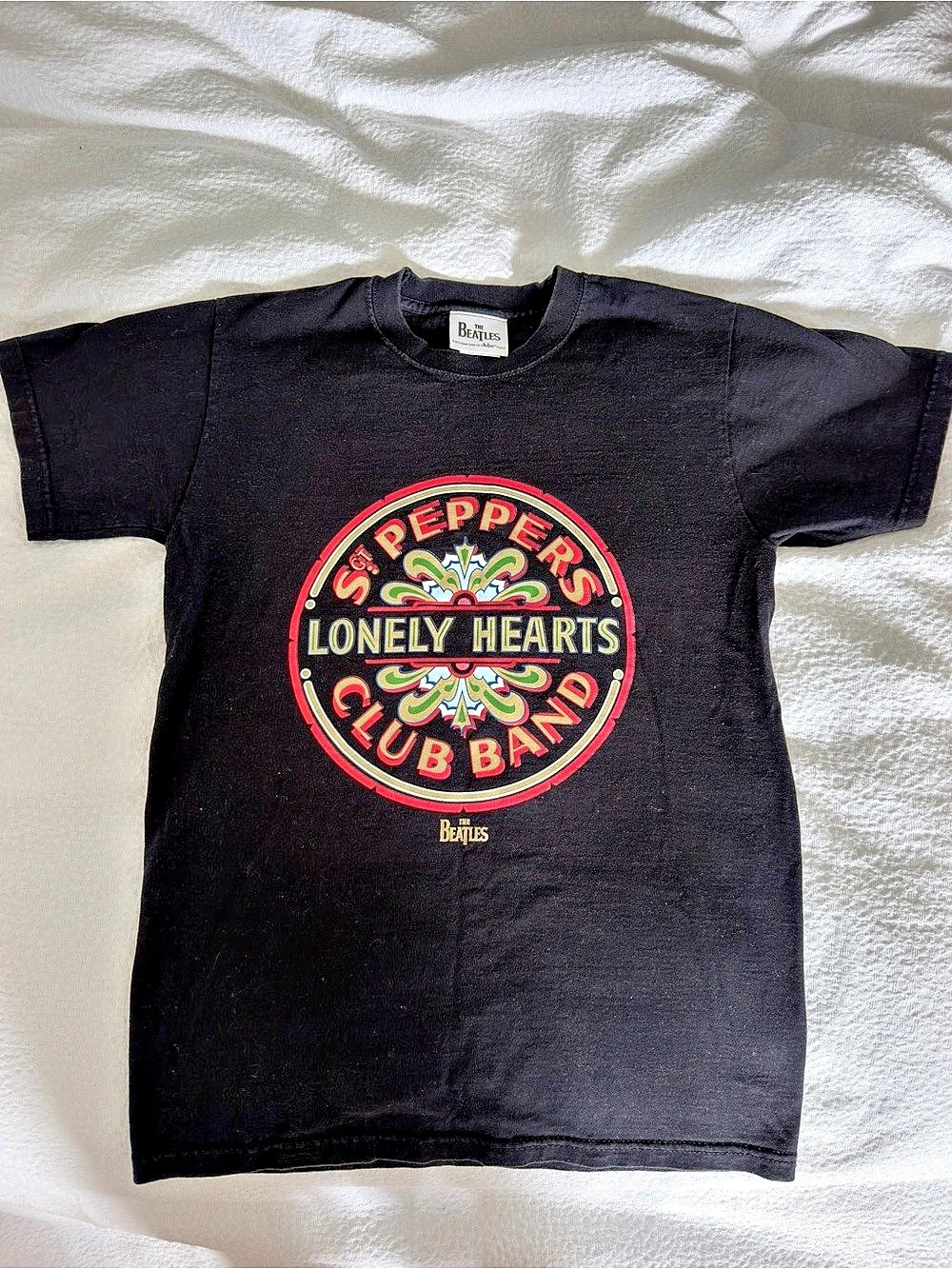 The Beatles Sgt. Pepper Lonely Hearts Club Band Cotton Graphic Tee Size Small